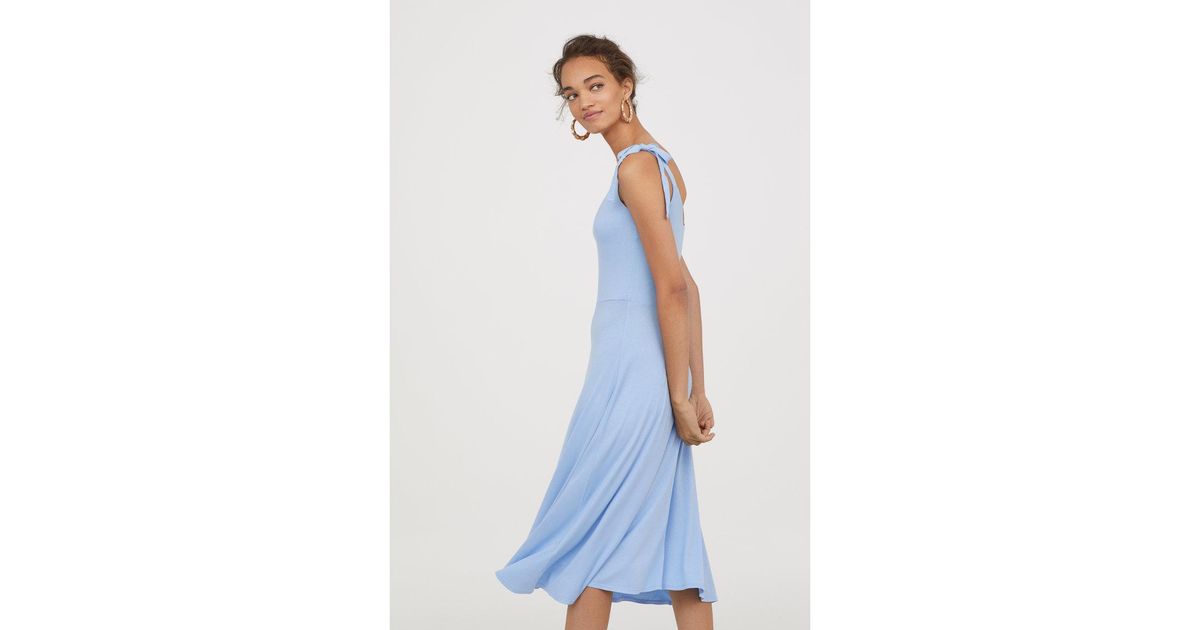 h and m light blue dress