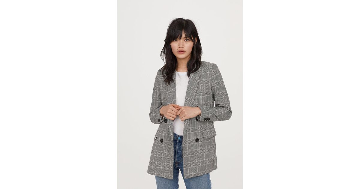 h and m double breasted jacket