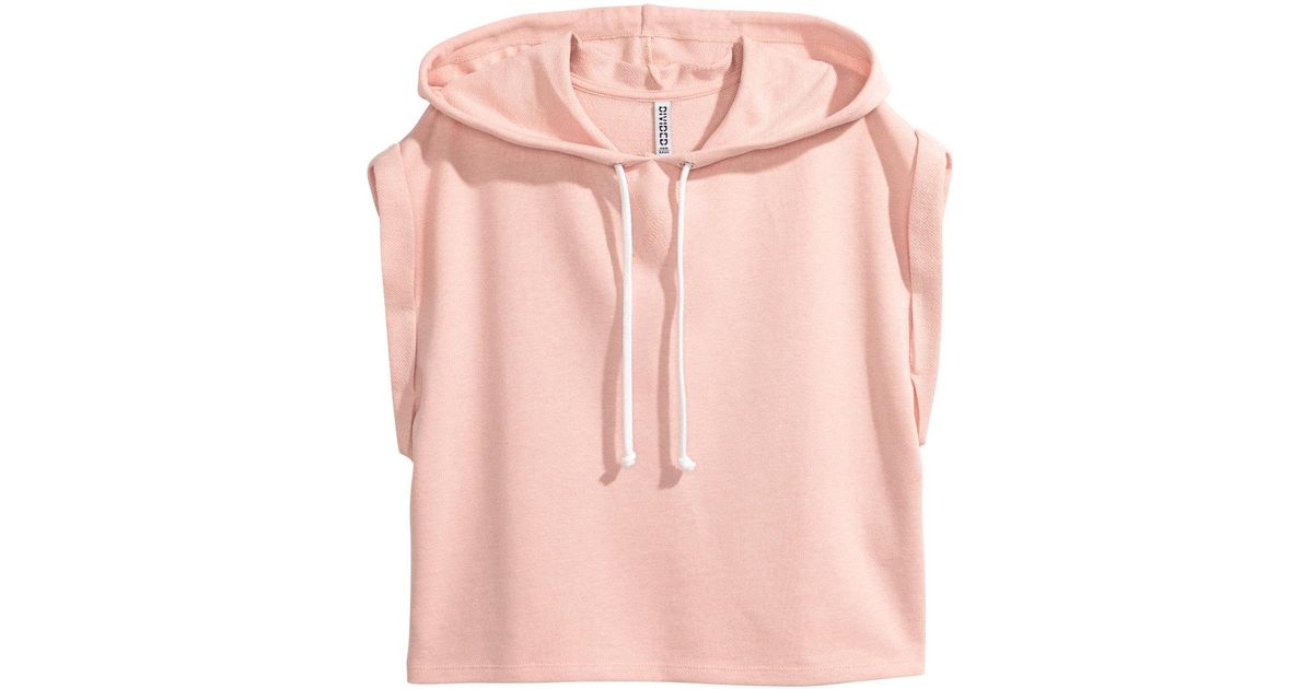 sleeveless hooded top