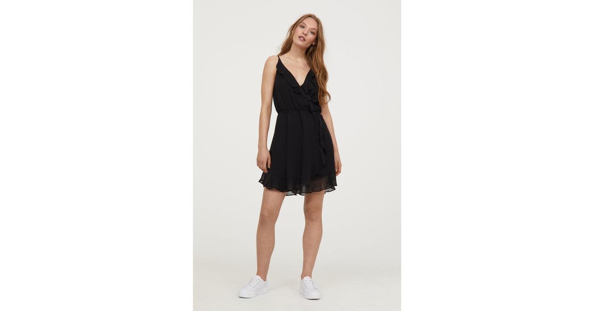 h&m short flounced dress