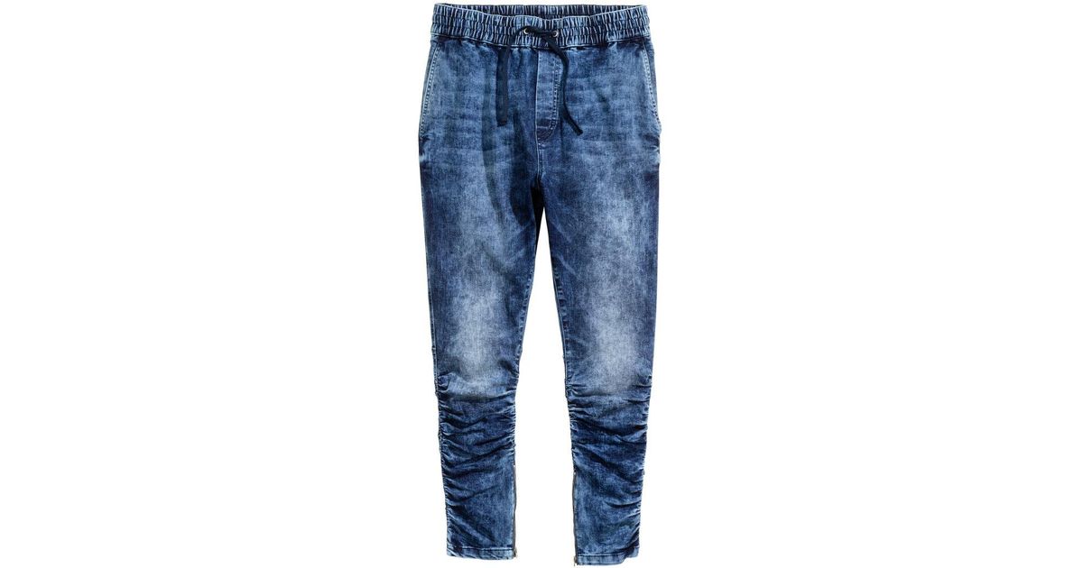 h and m denim joggers