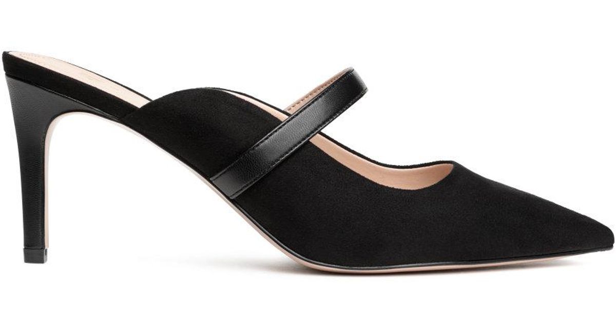 h&m heeled mules