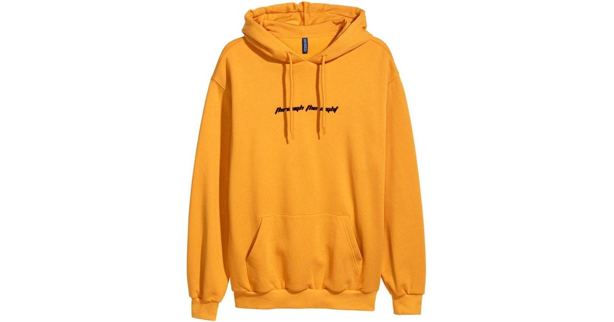h and m yellow hoodie