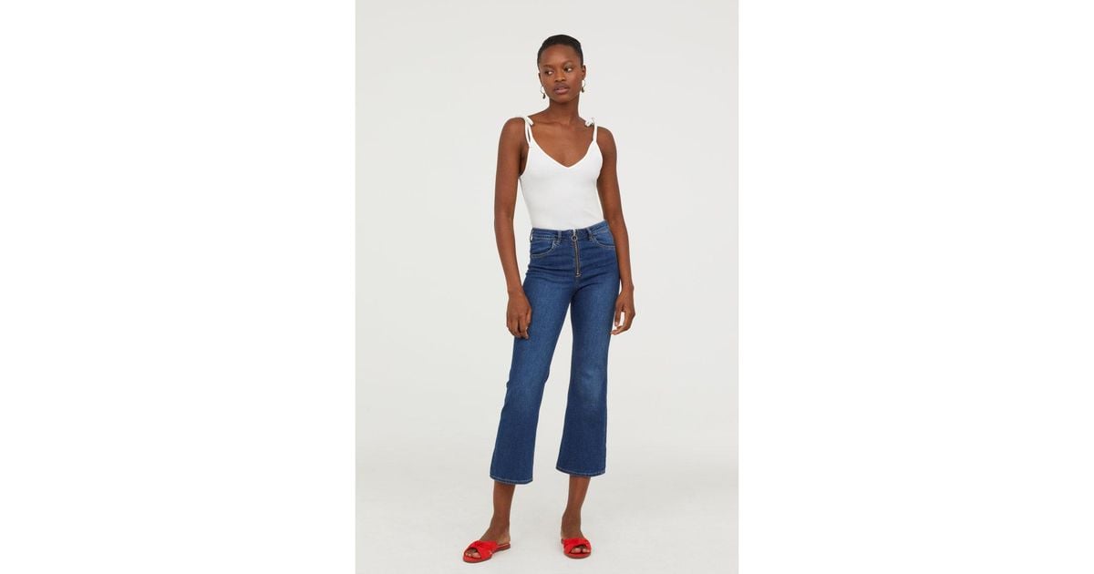 h&m culotte high ankle jeans