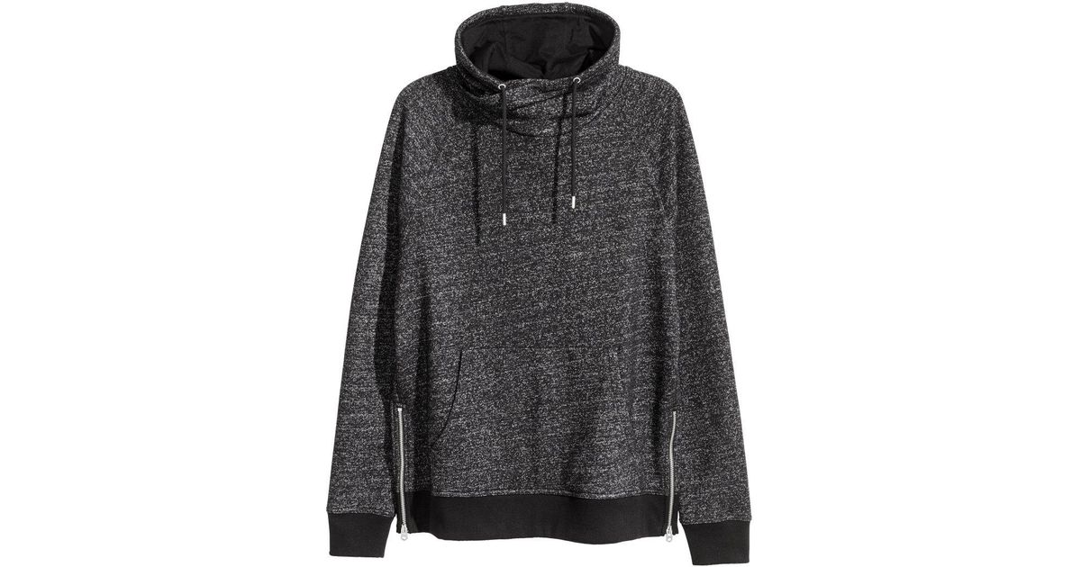 funnel collar sweatshirt