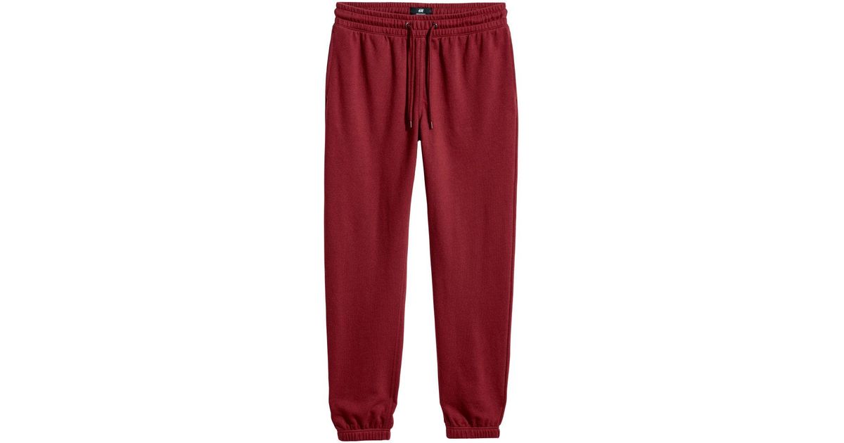 dark red sweatpants