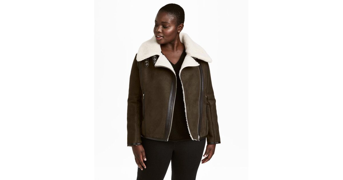 h and m sherpa jacket