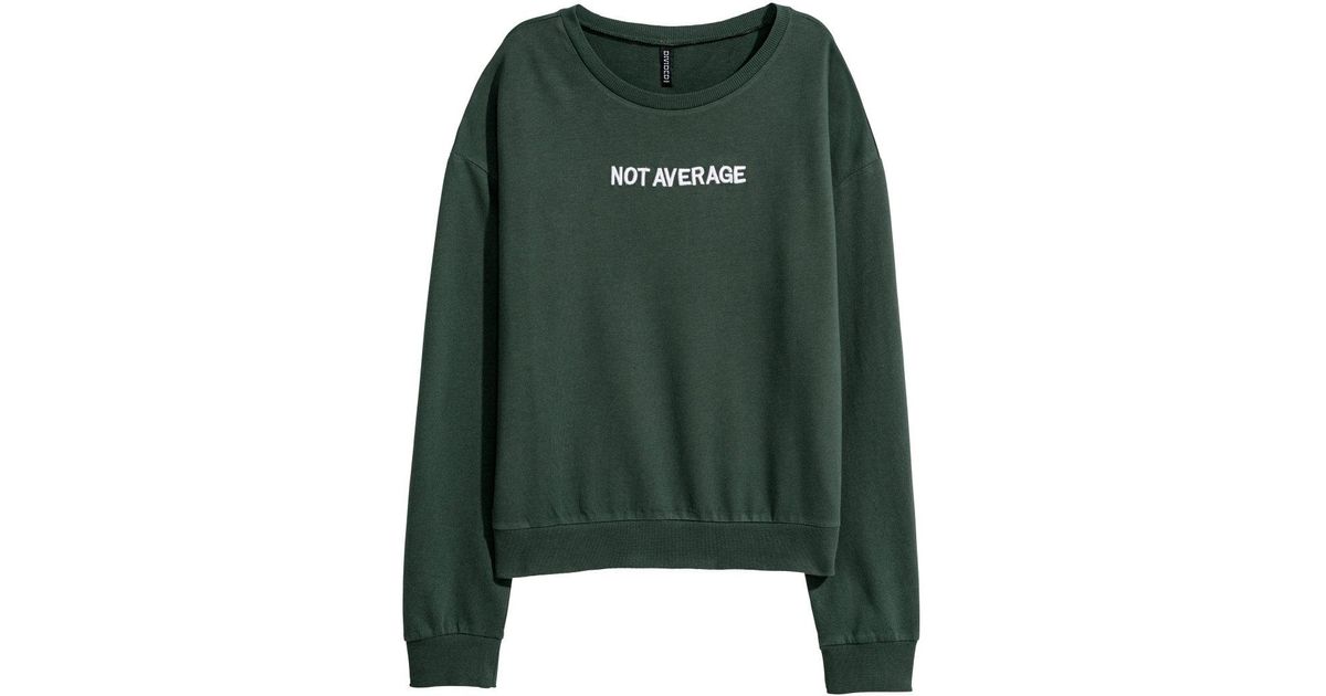 H m Green Sweatshirt 2024 espacioeje