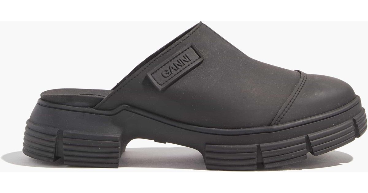 Ganni Recycled Rubber Mule | Lyst UK