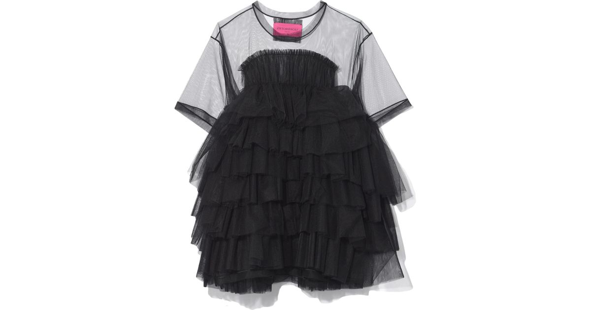 Viktor Rolf Little Ball Gown Tulle Dress In Black Lyst Viktor Rolf Little Ball Gown Tulle Dress In Black Lyst