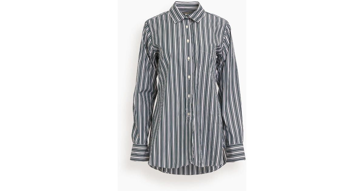 ANN MASHBURN Denim Boyfriend Shirt | Lyst