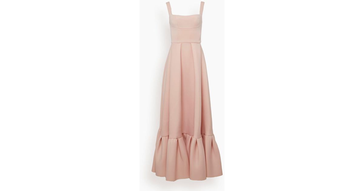 Rachel Gilbert Neoprene Cora Gown in Pink | Lyst