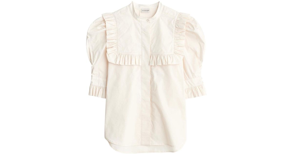 By Malene Birger Cotton Oia Top - Lyst