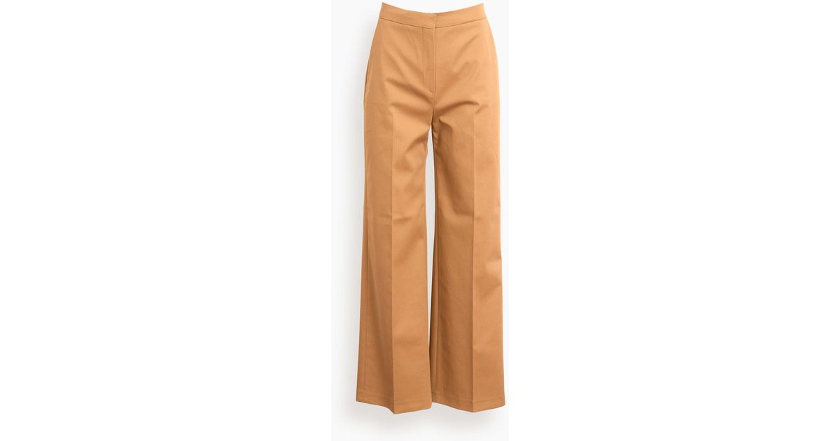 Rohe Cotton Tara Pant in Natural | Lyst