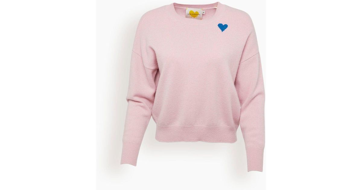 Kerri Rosenthal Cashmere Boyfriend Sweater in Pink | Lyst UK