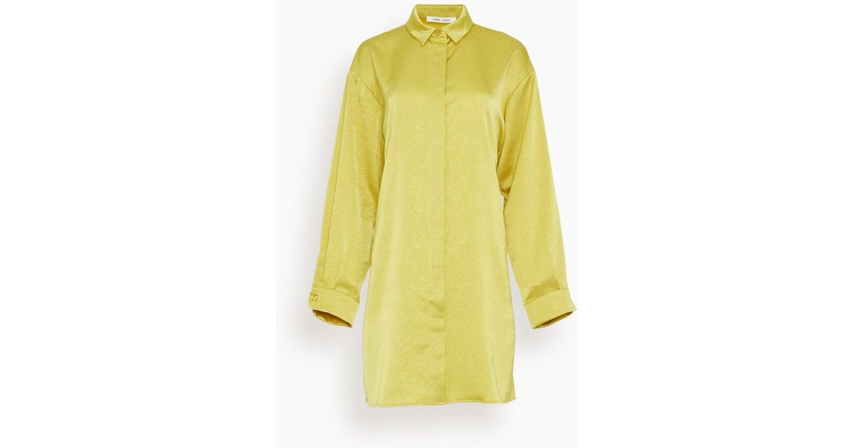 Samsøe & Samsøe Alfrida Shirt Dress in Yellow | Lyst