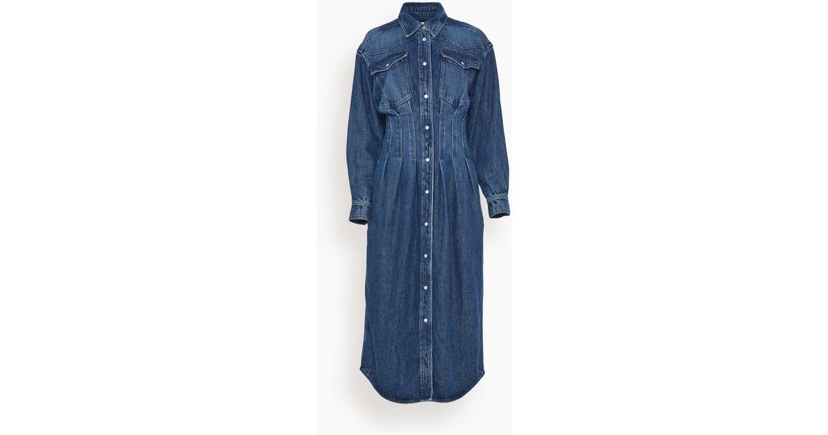 Étoile Isabel Marant Tomia Dress in Blue | Lyst