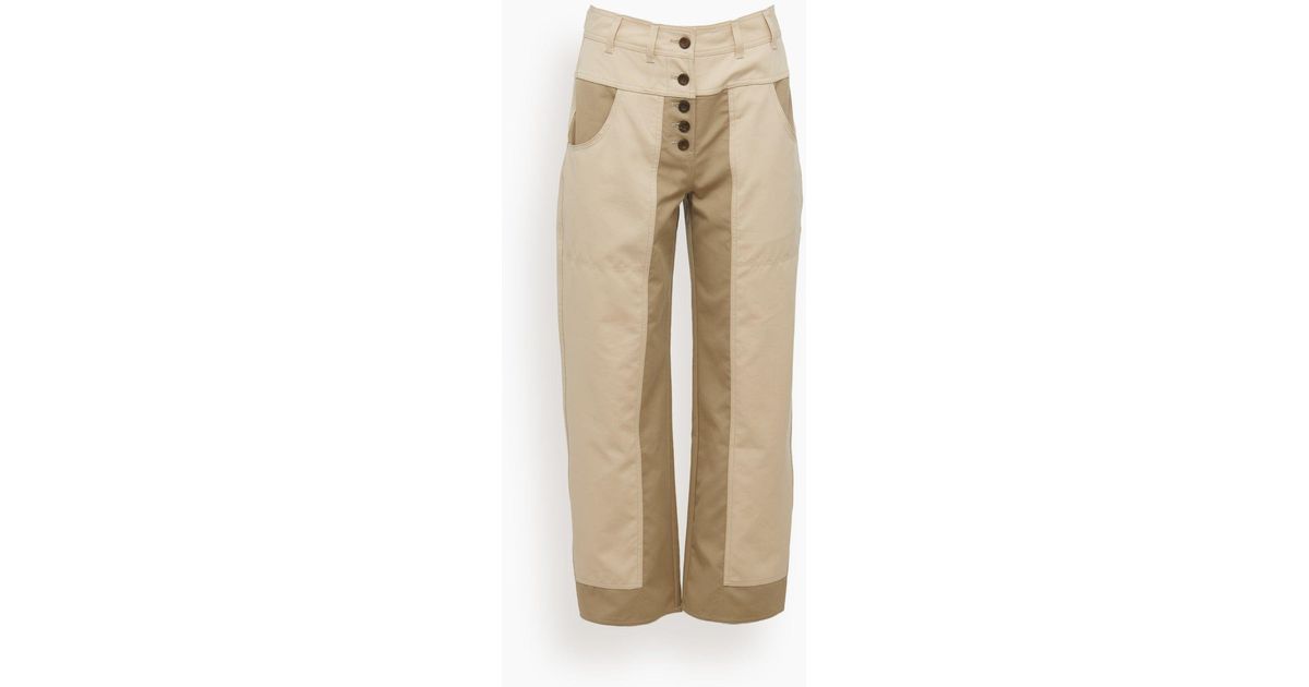 ULLA JOHNSON Kori belted cotton, linen and silk-blend wide-leg pants