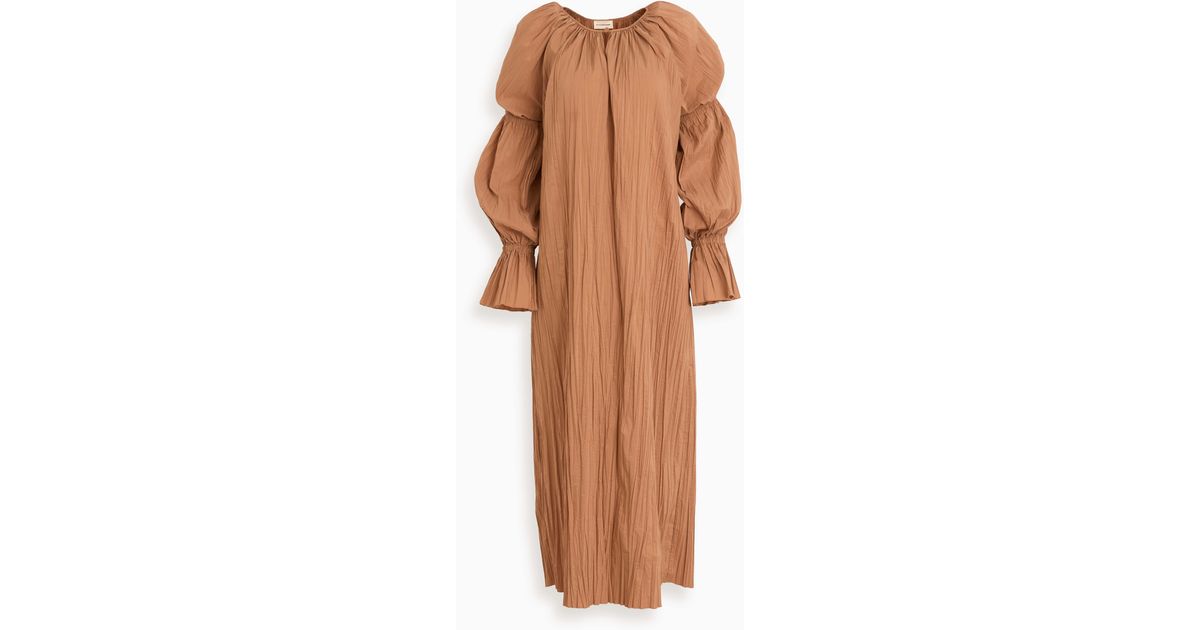 By Malene Birger Daurena Dress in Brown Lyst