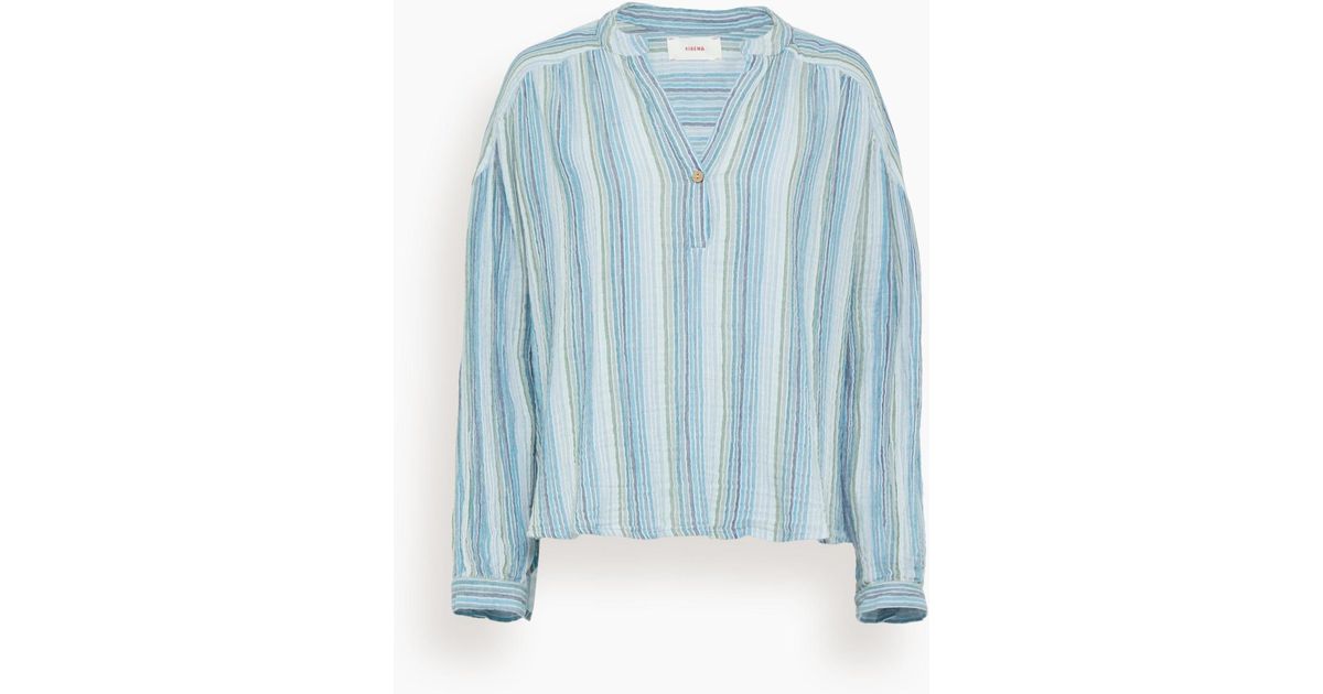 Alina Top - Blue Stripe