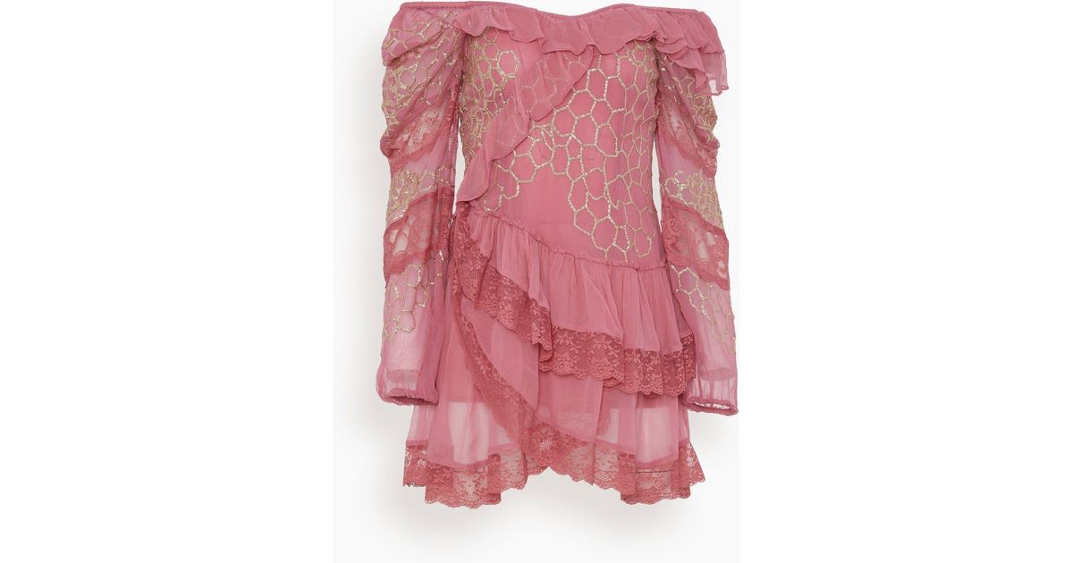 LoveShackFancy Angora Dress in Pink | Lyst