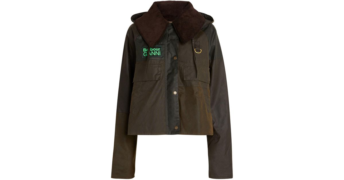 Barbour x Ganni Tartan Peplum Wax Jacket main image 0
