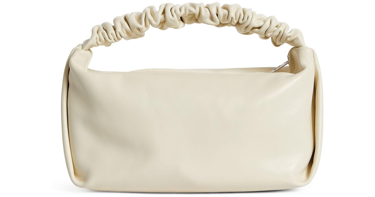 ALEXANDER WANG: Scrunchie bag in satin with all-over rhinestones - Violet |  Alexander Wang mini bag 20323R40T online at GIGLIO.COM