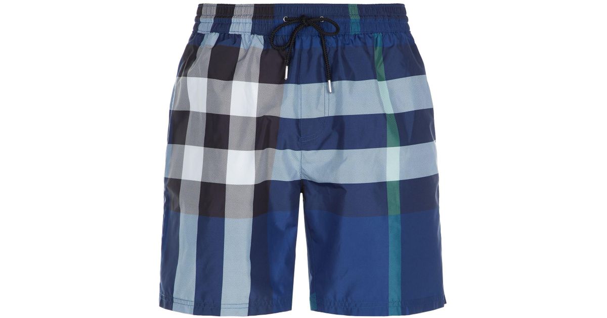 burberry swim shorts blue
