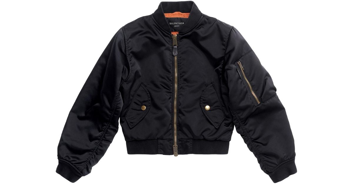 balenciaga blue bomber jacket