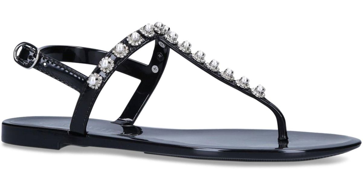 stuart weitzman jelly sandals