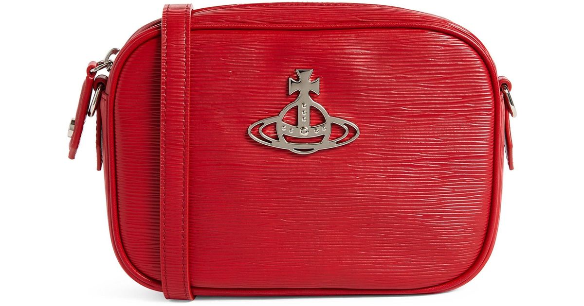 Vivienne Westwood Vegan Leather Anna Camera Bag in Red Lyst UK