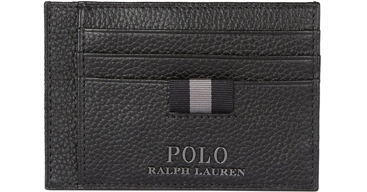 polo card holder with money clip