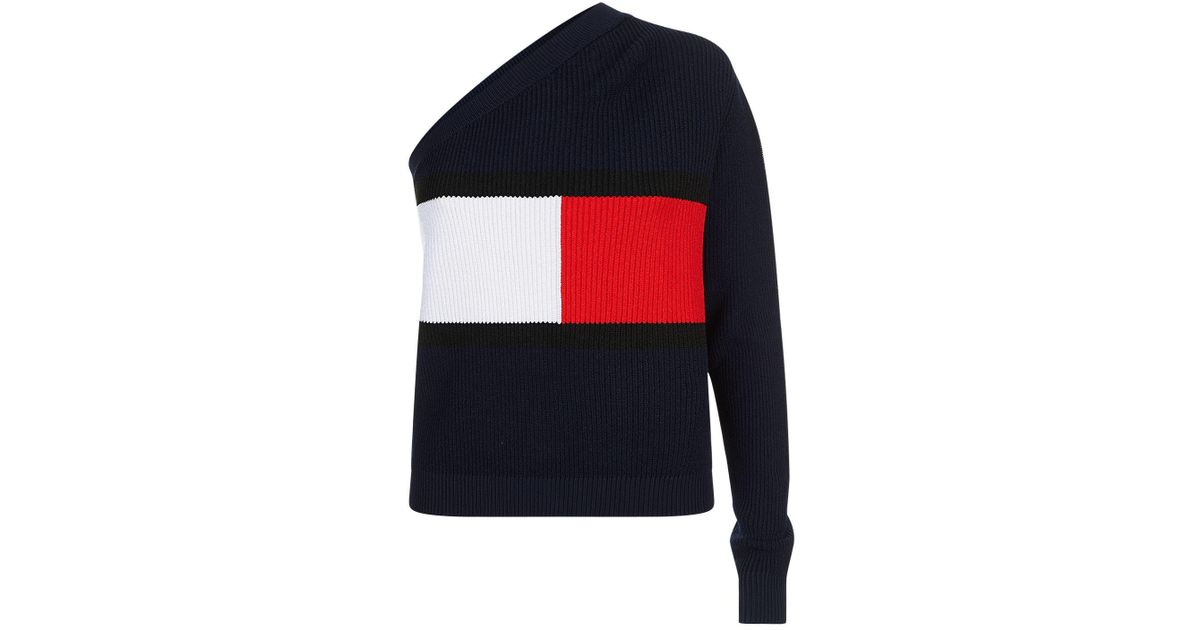 Tommy Hilfiger One-shoulder Sweater in 