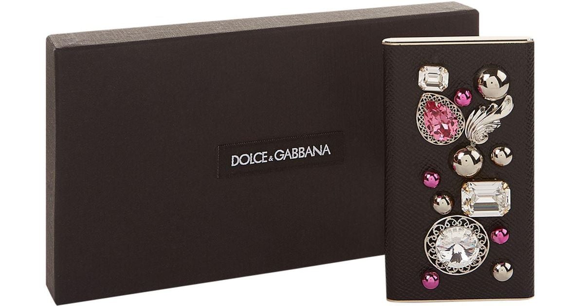 Dolce \u0026 Gabbana Leather Embellished 