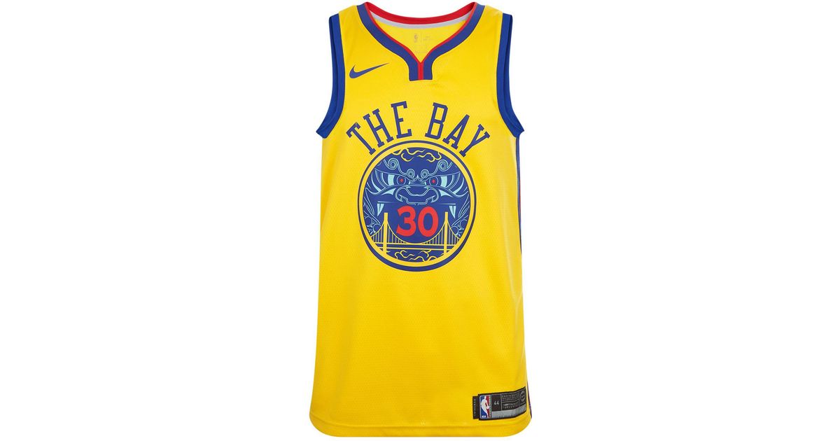 Athletic Knit B1715-447 Blank Golden State Warriors Basketball Jersey