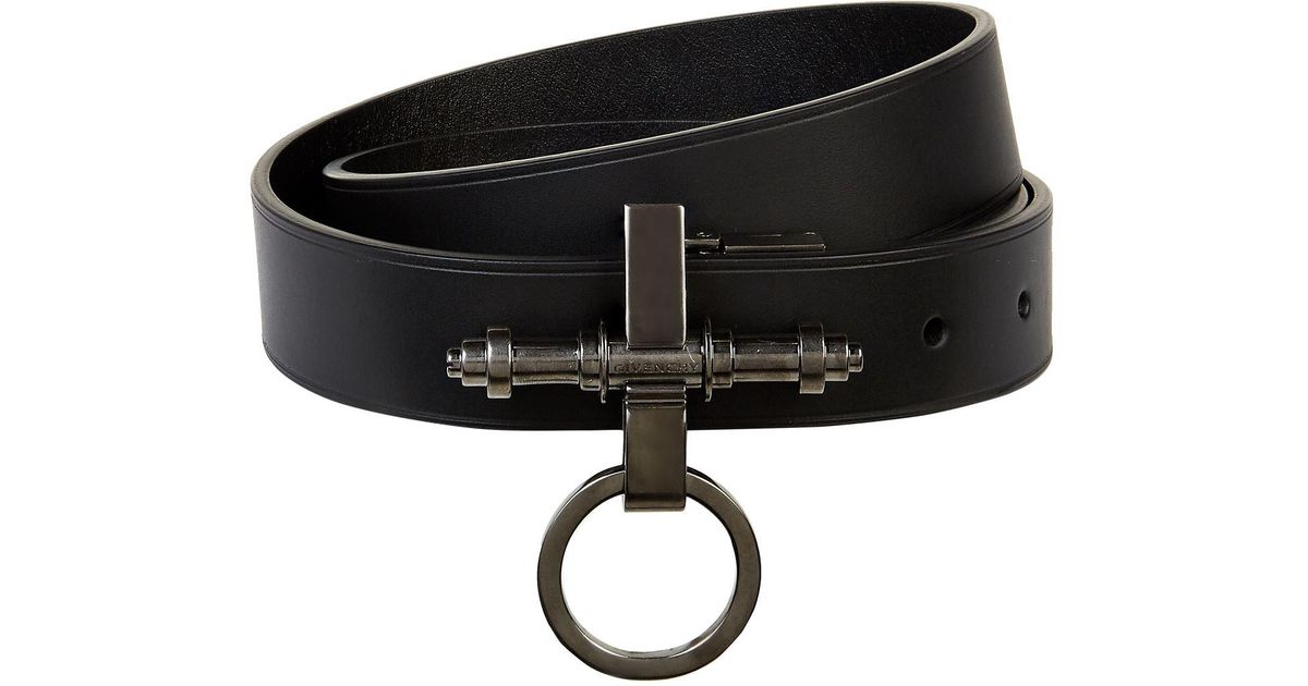 Givenchy Obsedia Buckle Leather Belt in 