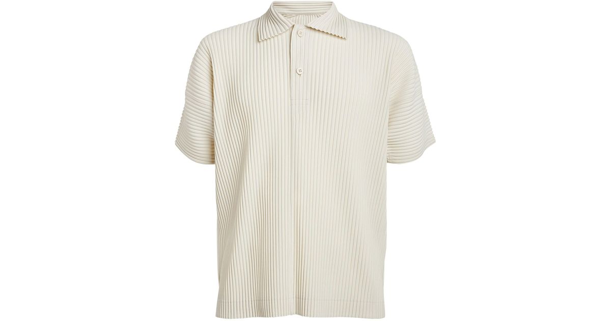 Homme Plissé Issey Miyake Monthly Colors June Polo Shirt in White for ...