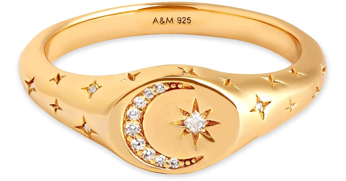 Astrid Miyu Plated Sterling And Cubic Zirconia Cosmic Crystal