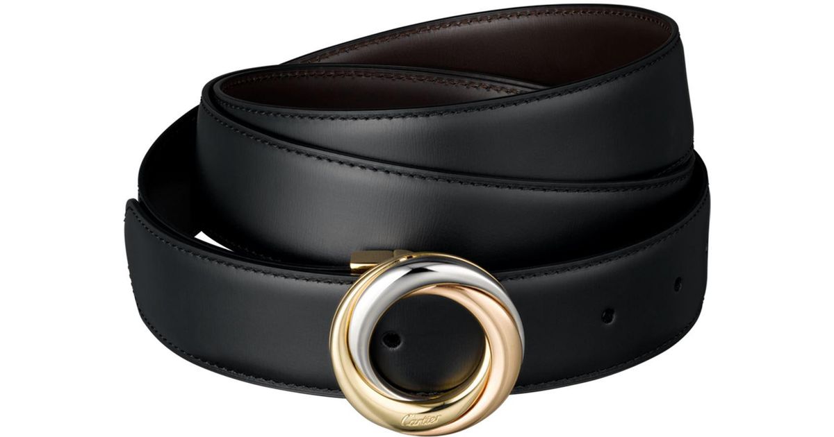 Cartier Leather Trinity De Belt in 