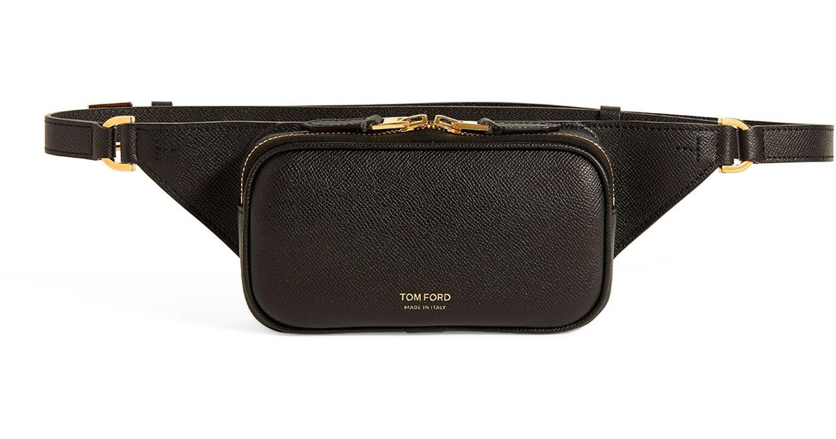 Tom Ford Micro Leather Belt Bag in Black for Men Lyst