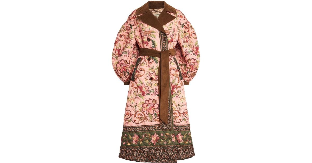 Barbour X Farm Rio Quilted Cami Coat | Lyst UK