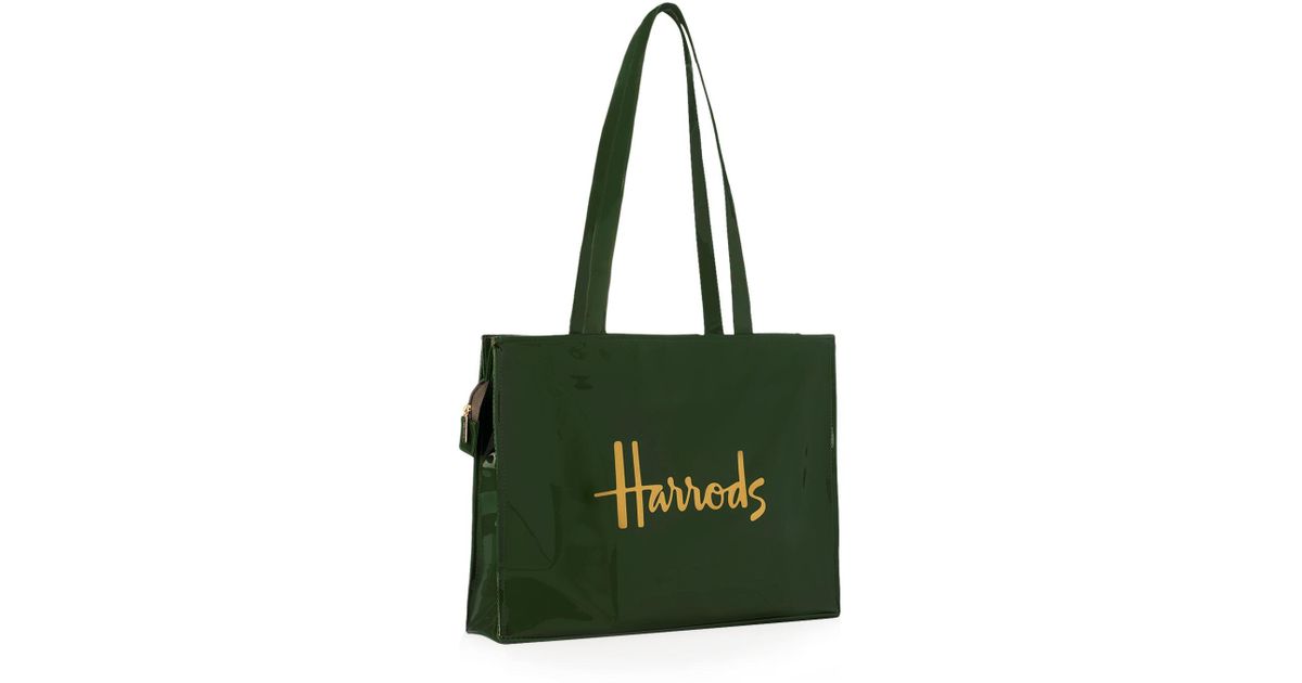 Harrods Signature Logo Tote Bag in Green - Save 14% - Lyst