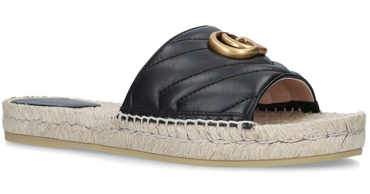 gucci espadrille slides