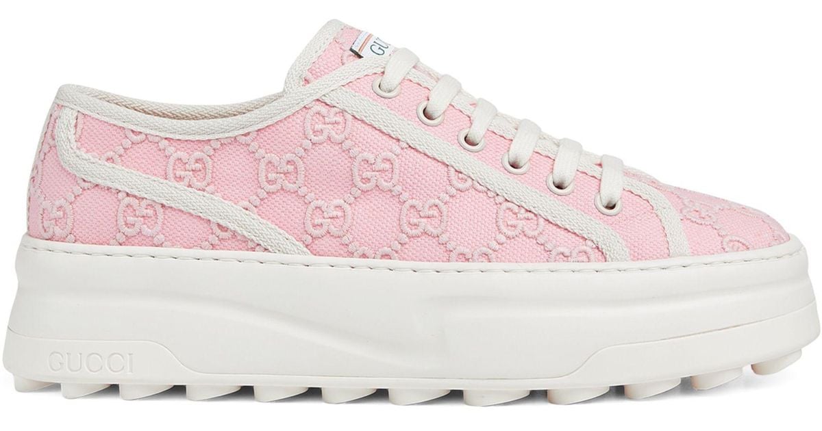 Pink Gucci Sn Light Pink GG Tennis 1977 Sneaker Designer Sneakers