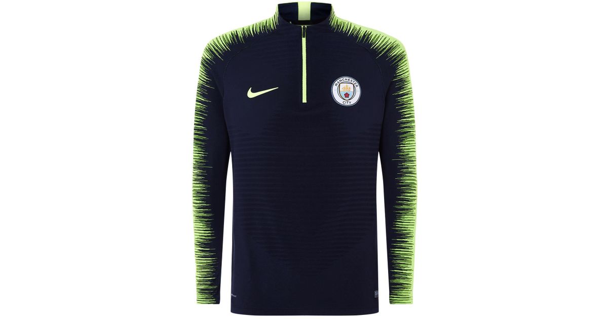 Nike Manchester City Vaporknit Strike Drill Top in Blue for Men | Lyst