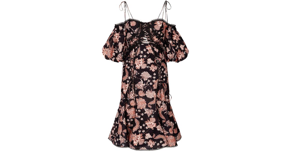 thurley chintz print midi dress