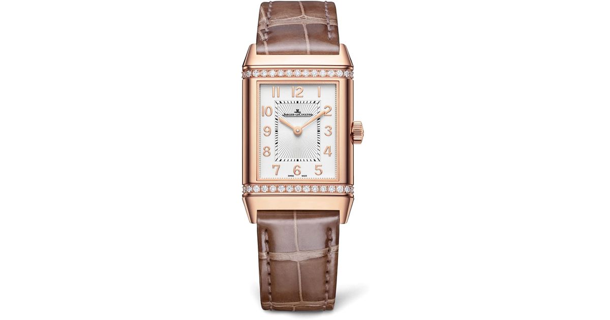Jaeger lecoultre Pink Gold And Diamond Reverso Classic Duetto