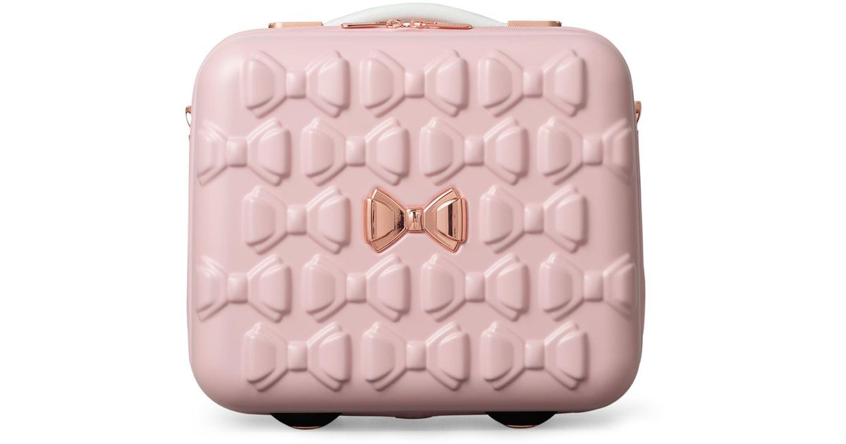 Ted Baker Evlina Bow Detail Vanity Case in Pink - Lyst