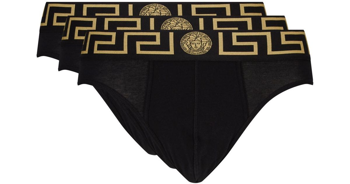 versace greca swim brief