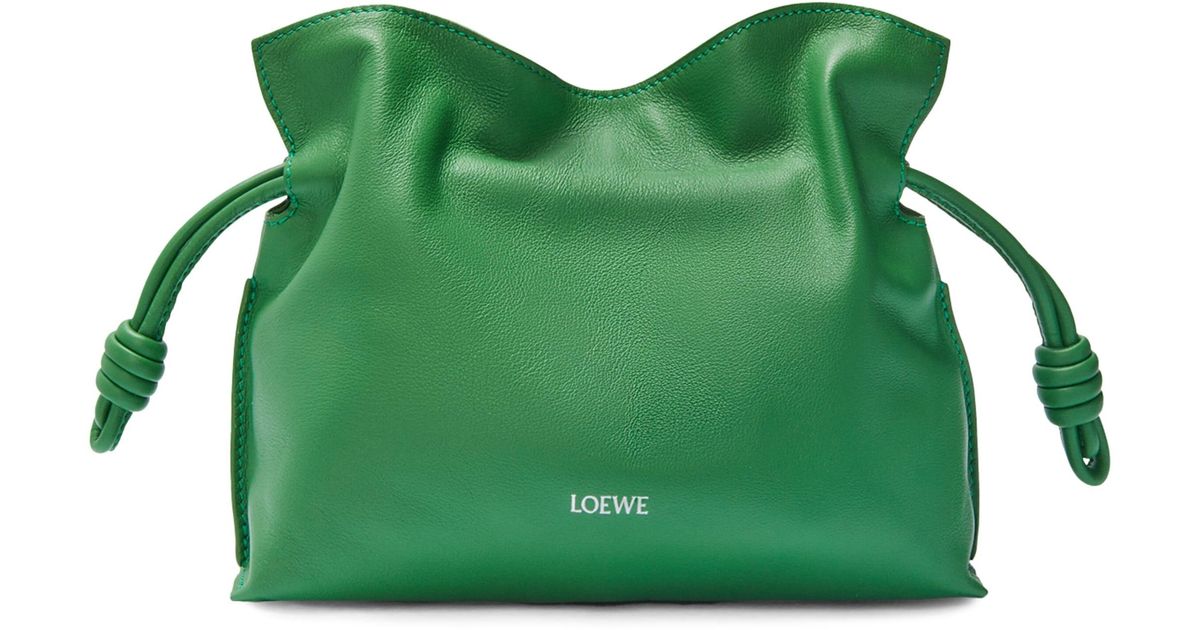 Loewe X Suna Fujita Mini Leather Flamenco Clutch Bag in